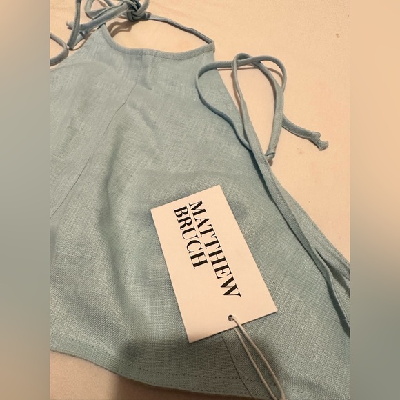 MATTHEW BRUCH
Tie Halter Crop Top - Picture 3 of 5